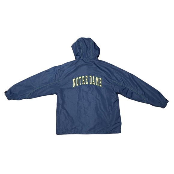 Vintage Notre Dame Crable Sz M Zip Fighting Irish Blanket Lined Mens Coat Jacket - Picture 16 of 16